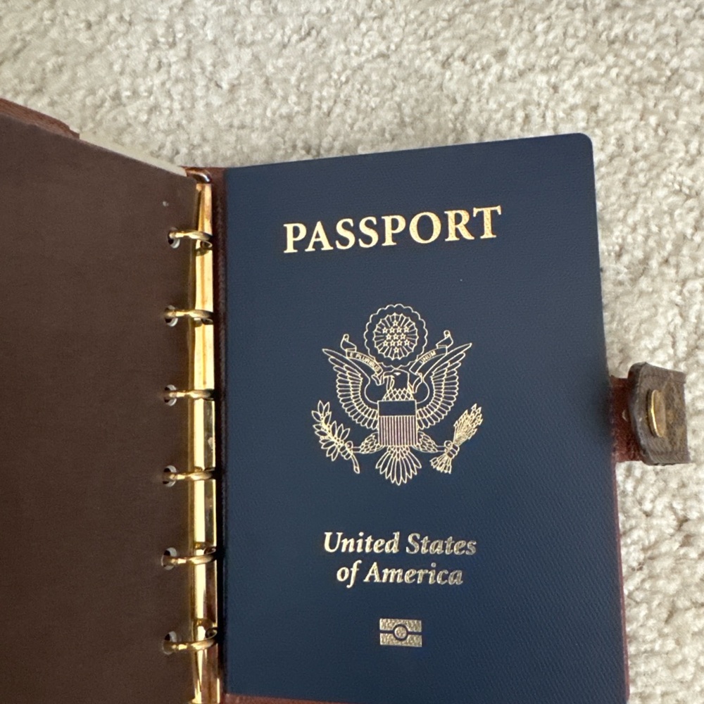 Louis Vuitton Brown & Gold Organizer/Passport Holder - Picture 3 of 9